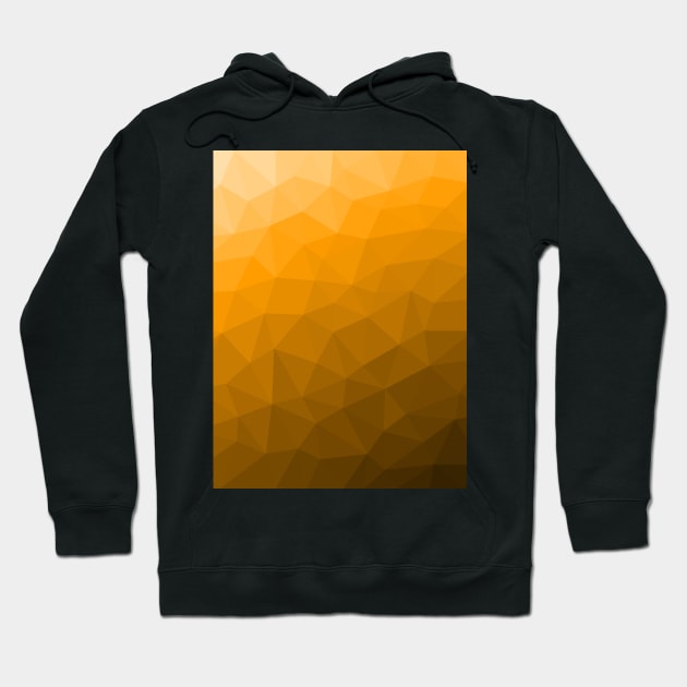 Orange gradient geometric mesh pattern Hoodie by PLdesign